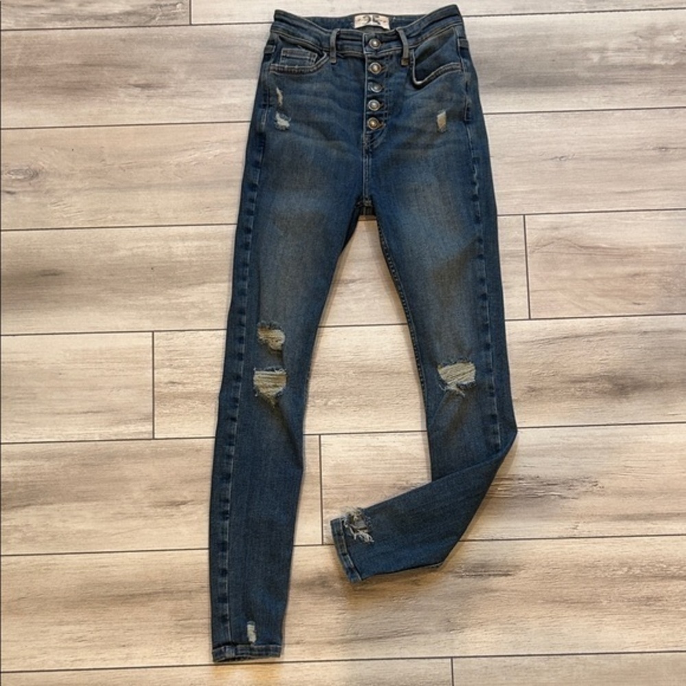 Free People We The Free skinny high rise ankle jeans size 25